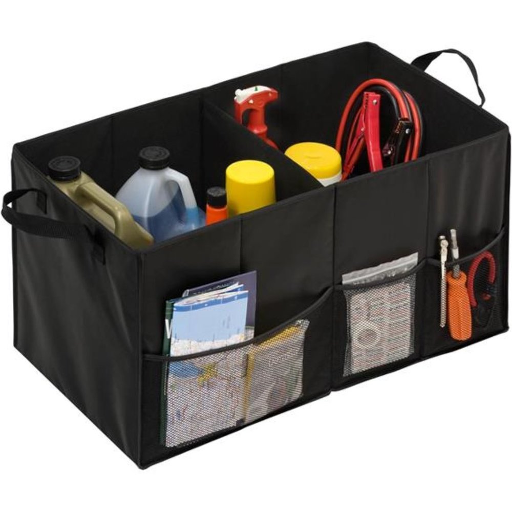 Soft Storage Chest, Black Folding Car Trunk Organizer